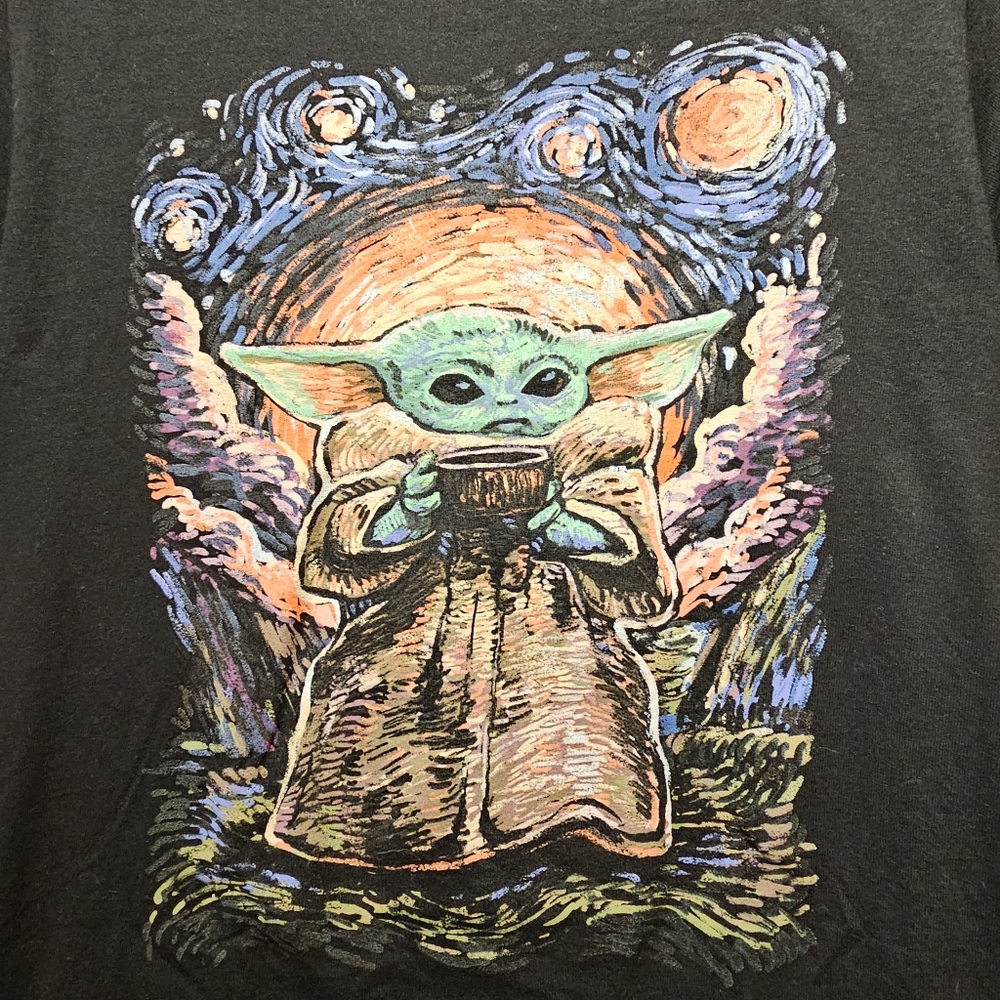 Fifth Sun Star Wars Grogu Baby Yoda Graphic T-Shirt Size Small - Picture 3 of 4